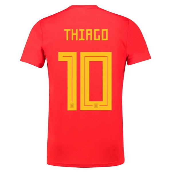 Camiseta España 1ª Thiago 2018 Rojo